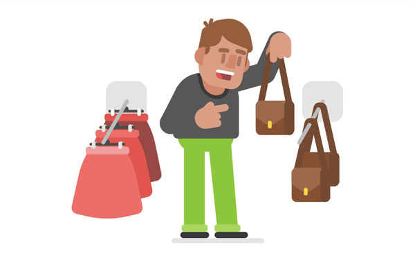 This place doesn&rsquo;t have much variety. The purses only come in&nbsp;one color!