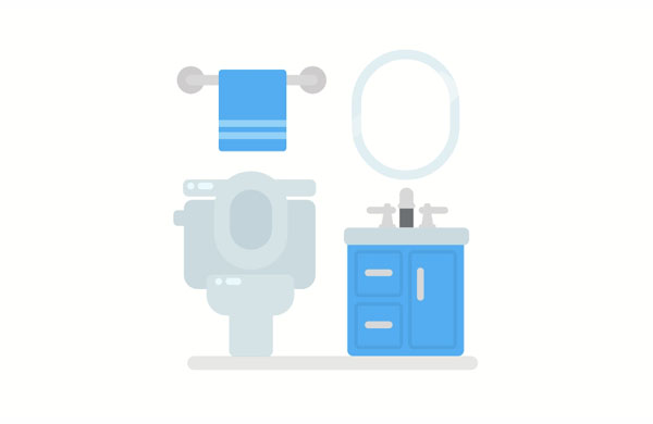 When you’re cleaning, don’t forget to sweep the floors in the upstairs bathroom!