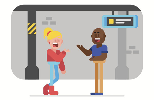 I had an interesting conversation with a stranger at the subway station. I invited him to my party!