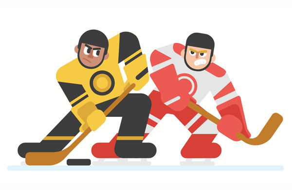 Our hockey league games are every Saturday.