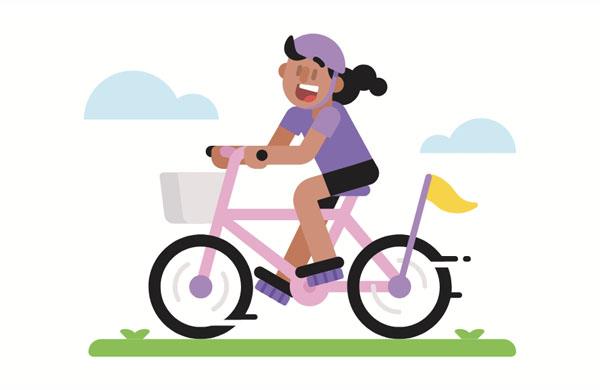 My favorite leisure activity is cycling because I love the wind on my face!