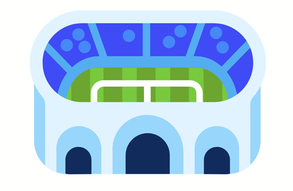 I love going to the sports field at the stadium.