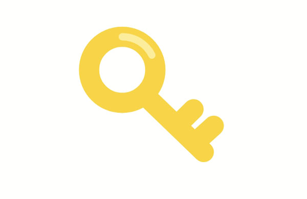 The prince and princess got excited when they discovered the key. My dad always gives me the spare key to his suitcase when we travel together.