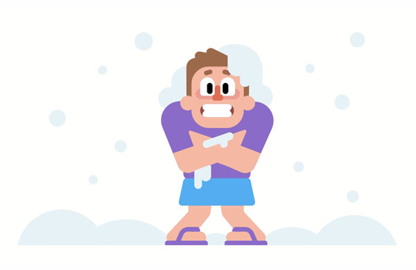 I’m really cold because my dad has thrown all my jackets in the garbage!  You’ll catch a cold if you don’t wear warmer clothes in winter.